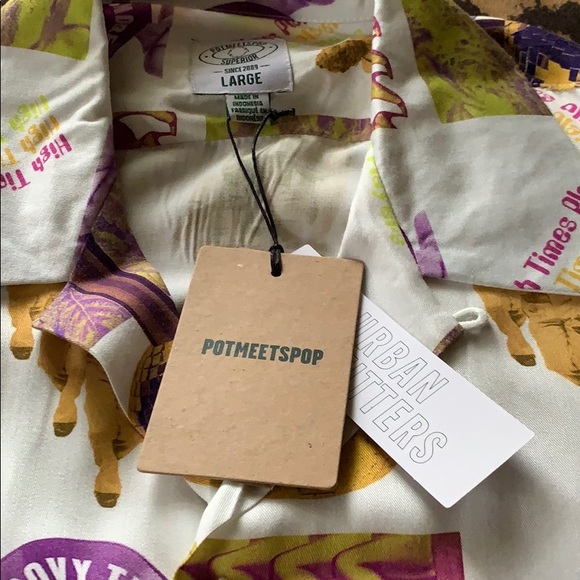 Pot Meets Pop Urban Outfitters Button Down Shirt - Picture 3 of 4